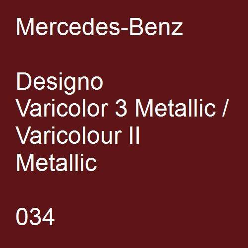 Mercedes-Benz, Designo Varicolor 3 Metallic / Varicolour II Metallic, 034.